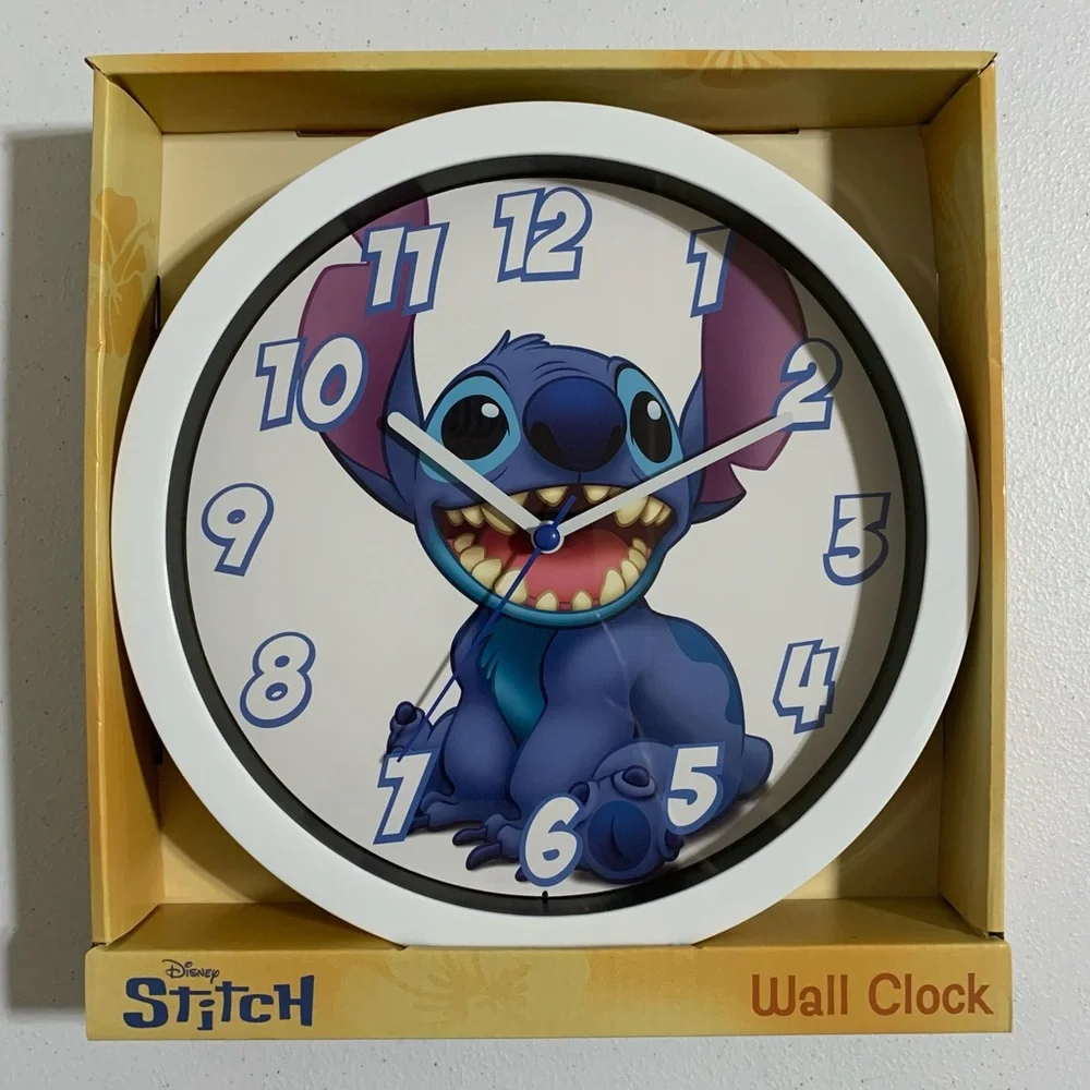 Disney Stitch Analog Wall Clock-New in Box